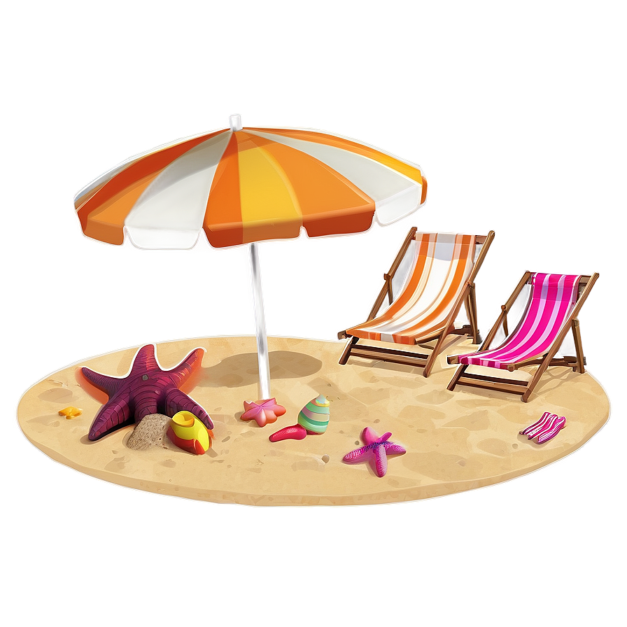 Beach Vacation Scene Png 18 PNG Image