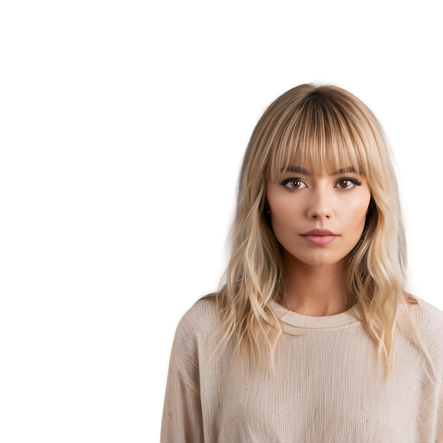 Beachy Blonde Bangs Png Ywe43 PNG Image