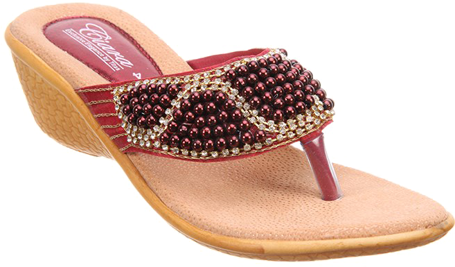 Beaded Flip Flop Sandal PNG Image