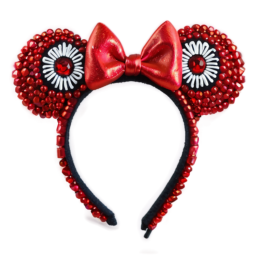 Beaded Minnie Mouse Ears Png Utx PNG Image