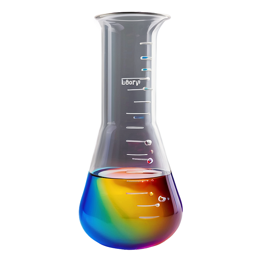 Beaker With Colorful Liquid Png Slg PNG Image