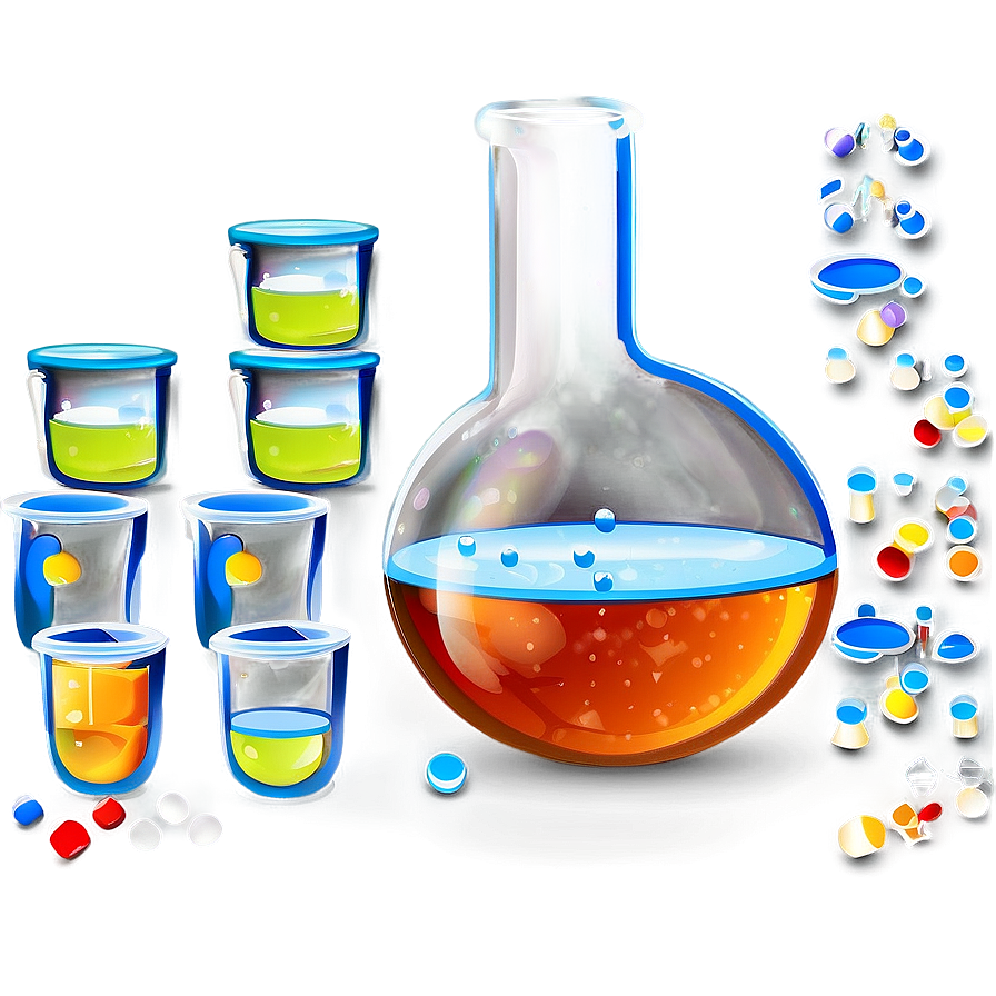 Beaker With Solution Png Meo PNG Image