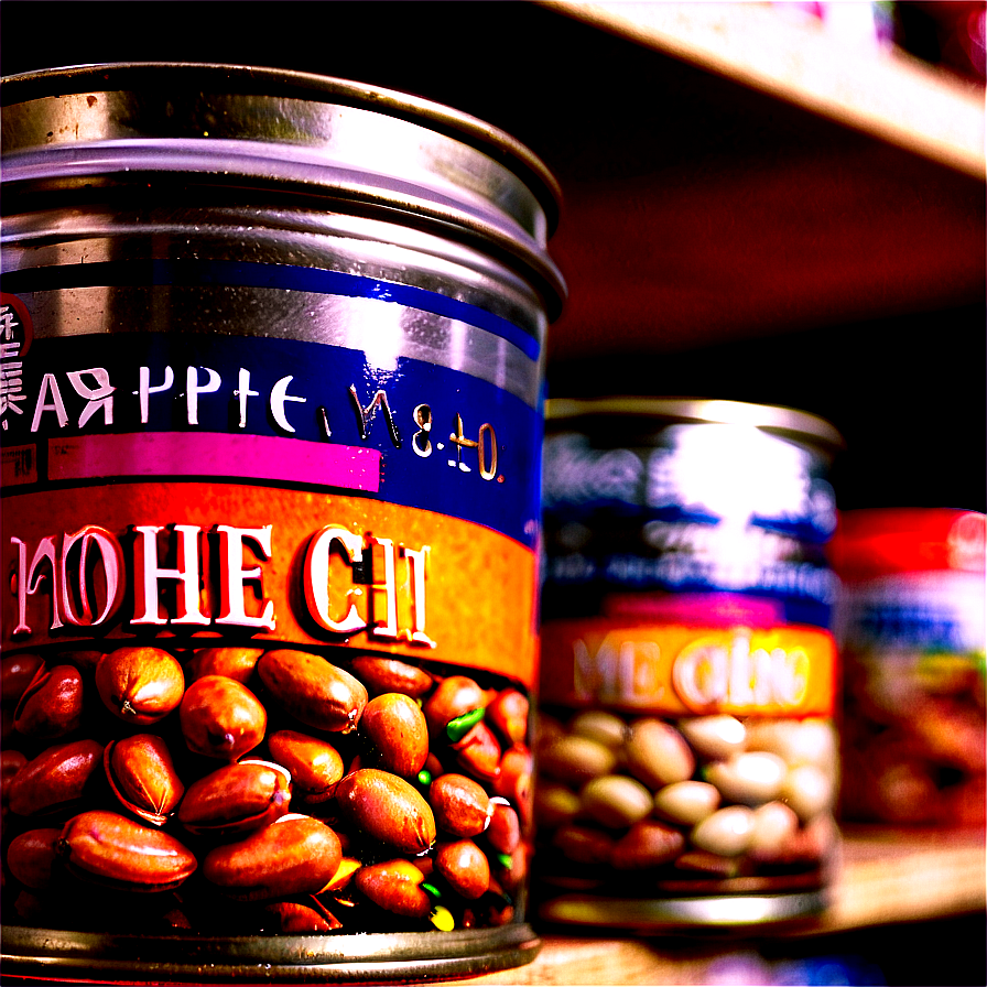 Beans Can In Pantry Png Bmi16 PNG Image