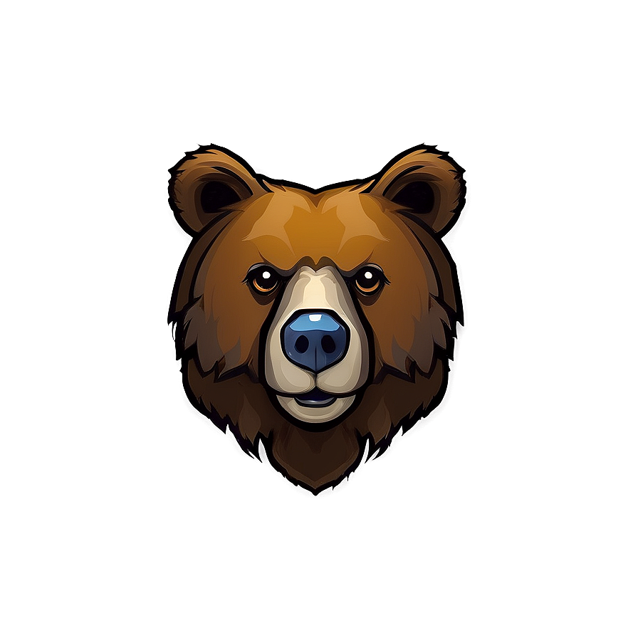 Bear Face Decoration Png Vel PNG Image