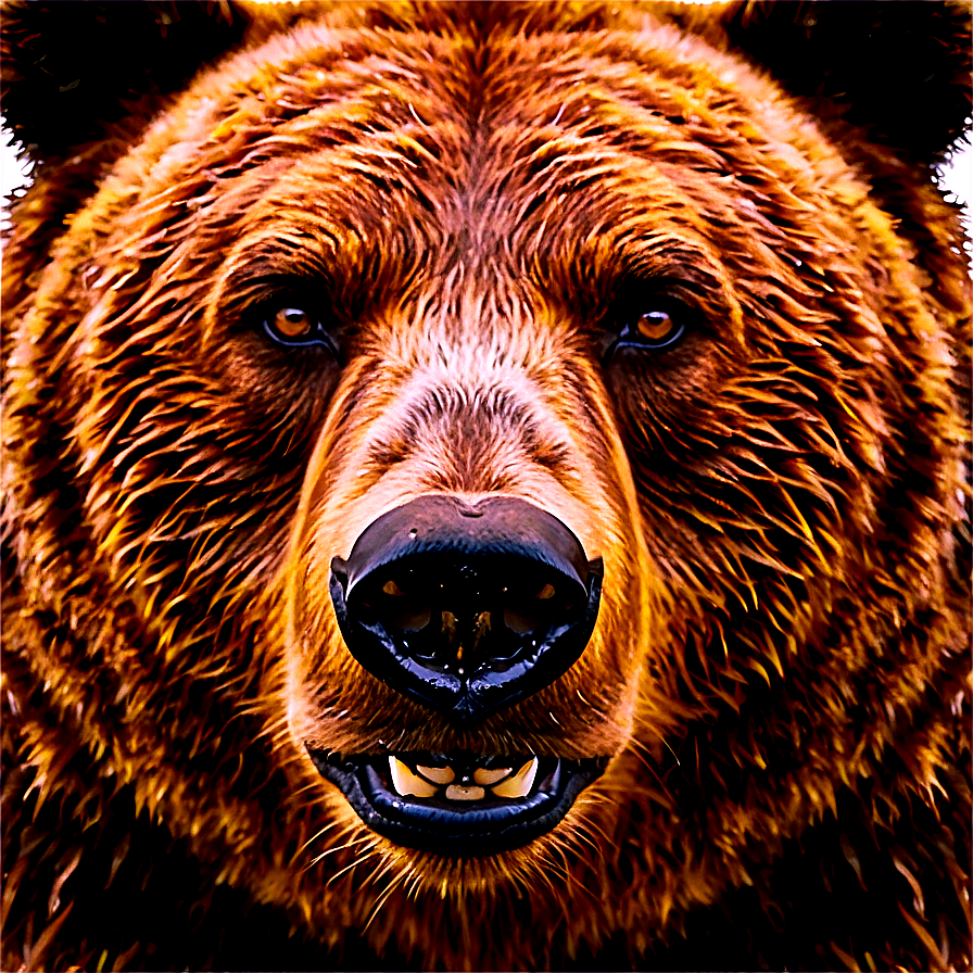 Bear Face In Nature Png Uey72 PNG Image