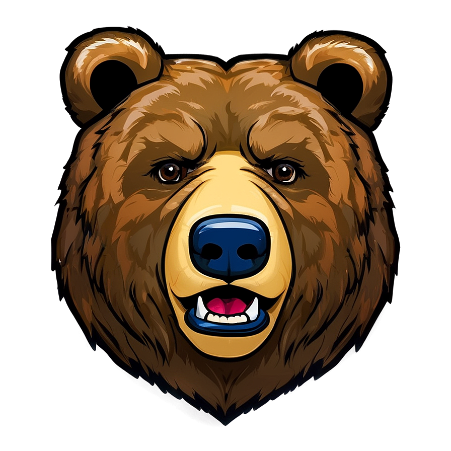 Bear Face Mascot Png Ybe39 PNG Image