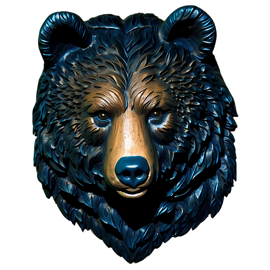 Bear Head Carving Png Nvq8 PNG Image