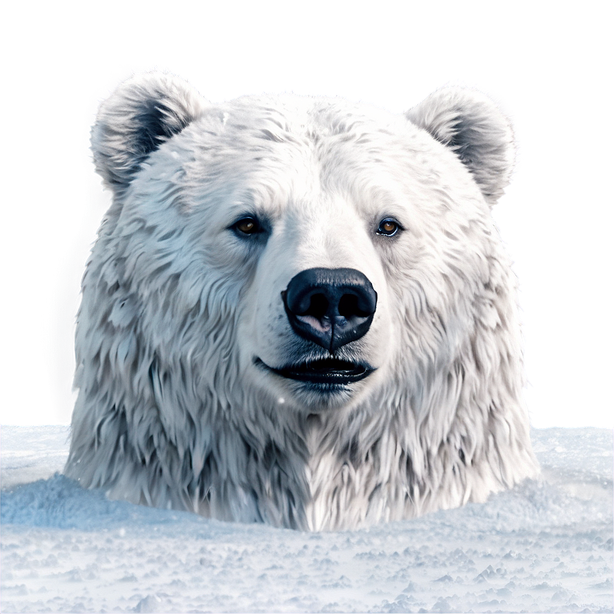 Bear Head In Snow Png 06292024 PNG Image