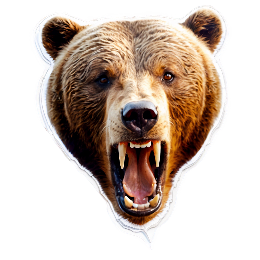 Bear Head Roar Png Vra PNG Image