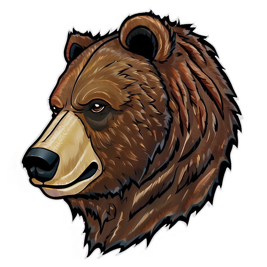 Bear Head Side View Png 06292024 PNG Image