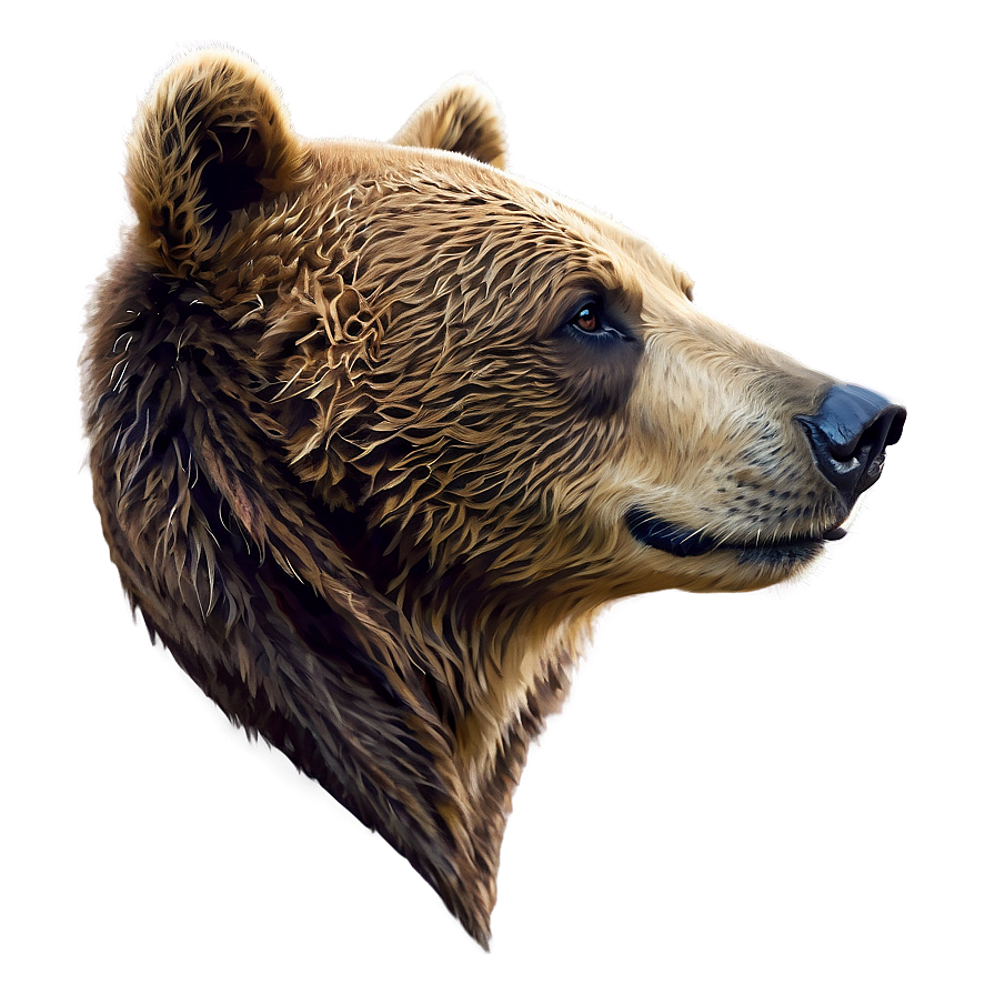 Bear Head Side View Png Ues44 PNG Image