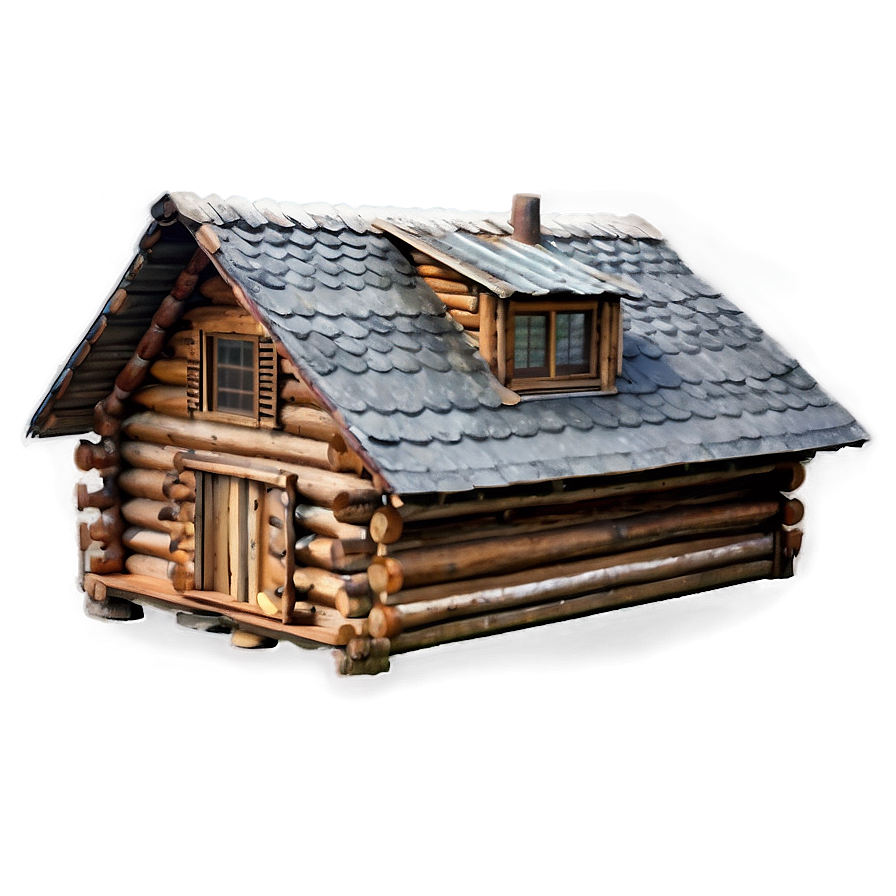 Bear's Log Cabin Png Juv1 PNG Image