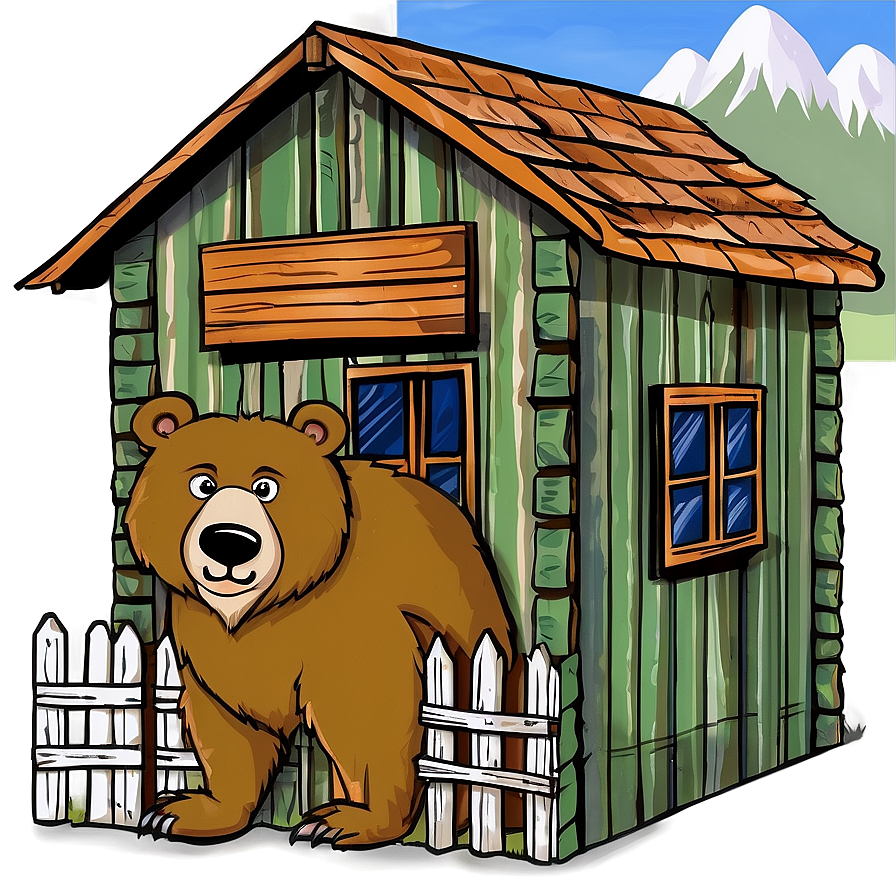 Bear's Rustic Home Png Dnf PNG Image