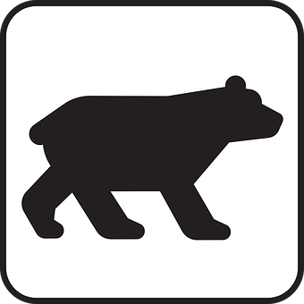 Bear Silhouette Icon PNG Image