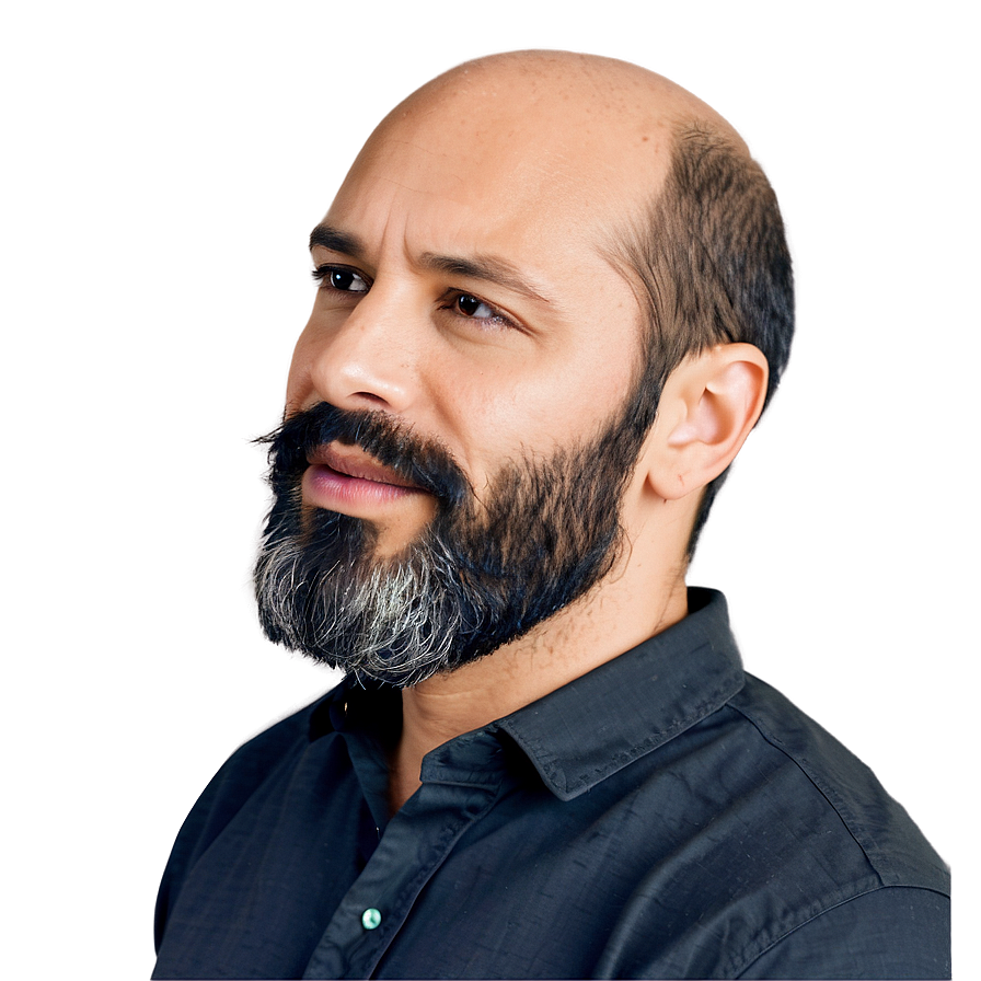 Beard For Bald Men Png Mki1 PNG Image