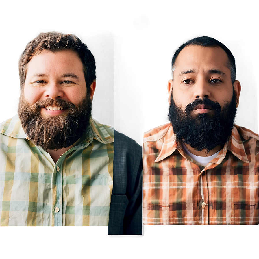 Beard Vs No Beard Png Mfa42 PNG Image