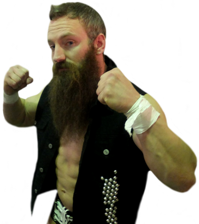 Bearded Wrestler Readyto Fight PNG Image