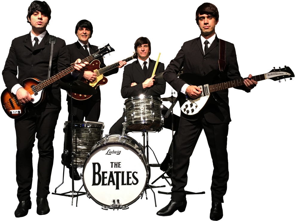 Beatles Band Classic Setup PNG Image