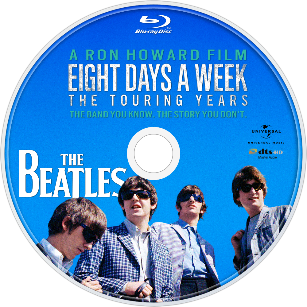 Beatles Eight Days A Week Blu Ray Disc PNG Image