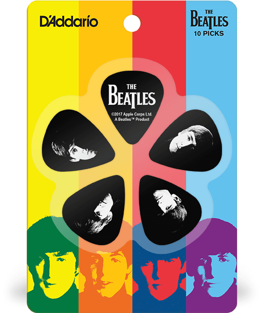 Beatles Guitar Picks Packaging PNG Image