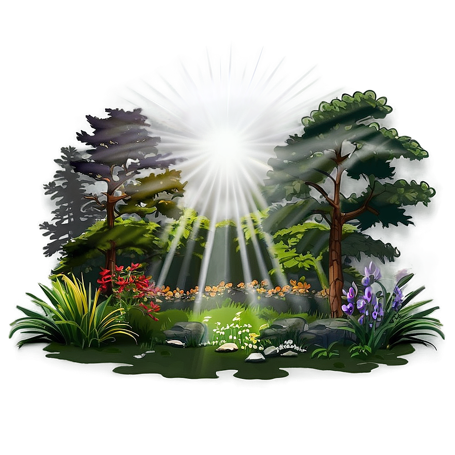 Beautiful Sunrays Nature Scene Png 89 PNG Image