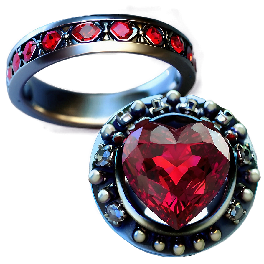 Beautiful Valentine's Day Ring Png Ahp PNG Image