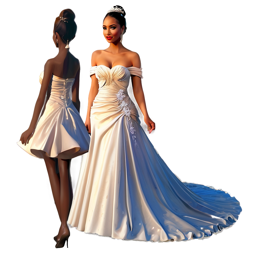 Beautiful Wedding Dress Png Bso67 PNG Image