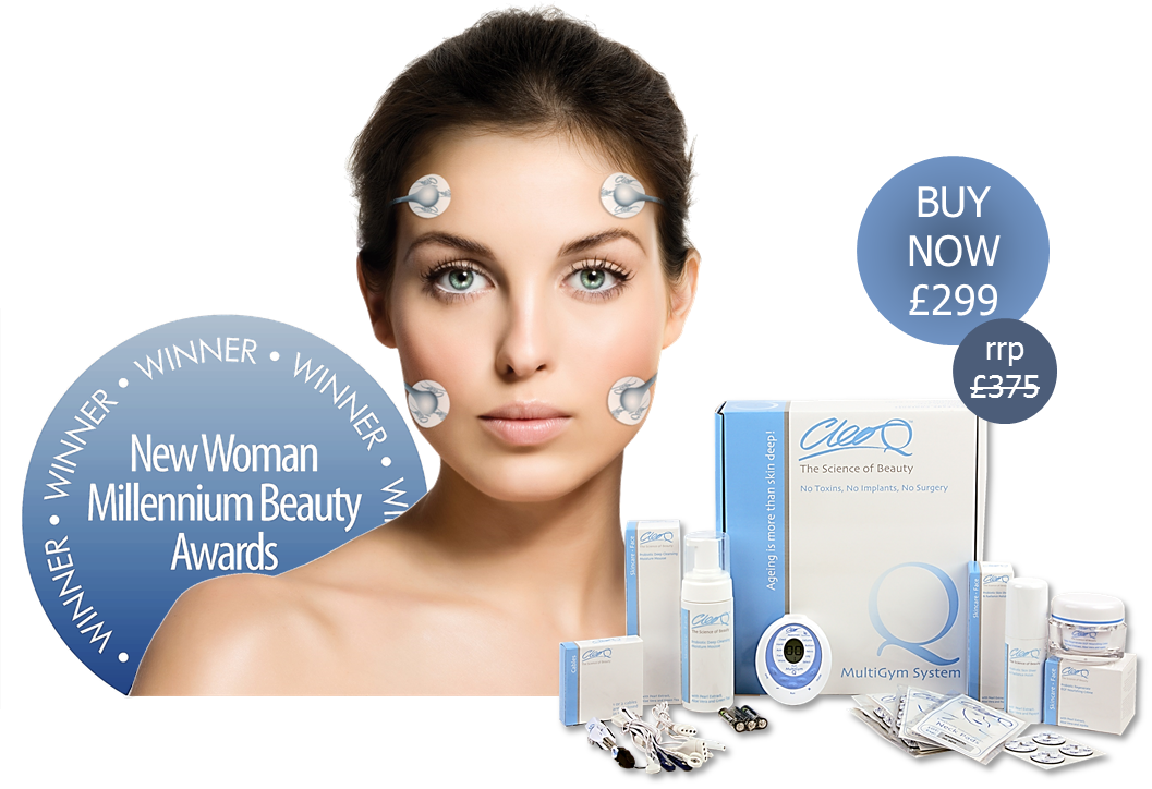 Beauty Product Advert With Model PNG Image