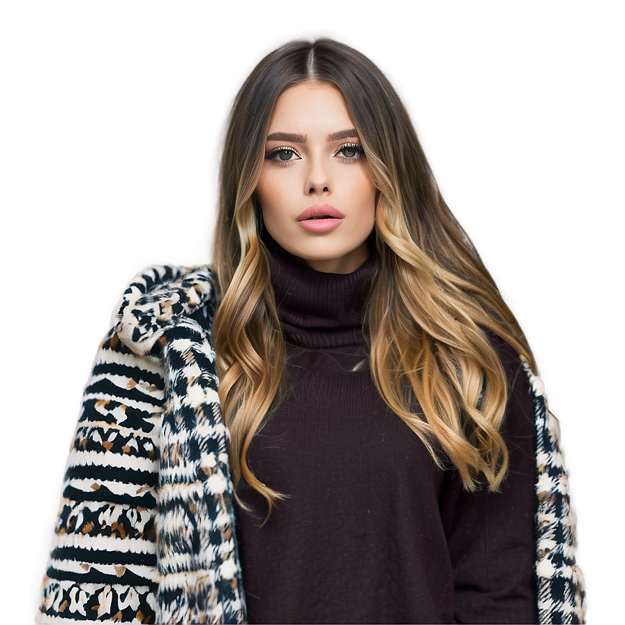 Beauty Winter Fashion Png Pkr PNG Image