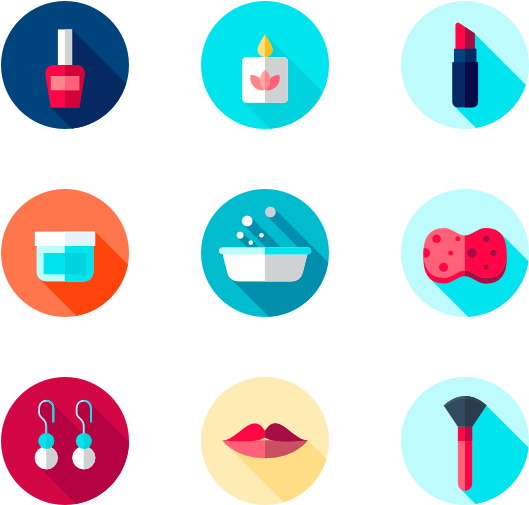 Beautyand Self Care Icons PNG Image