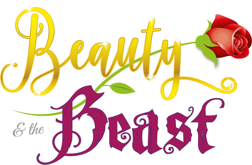 Beautyandthe Beast Logowith Rose PNG Image