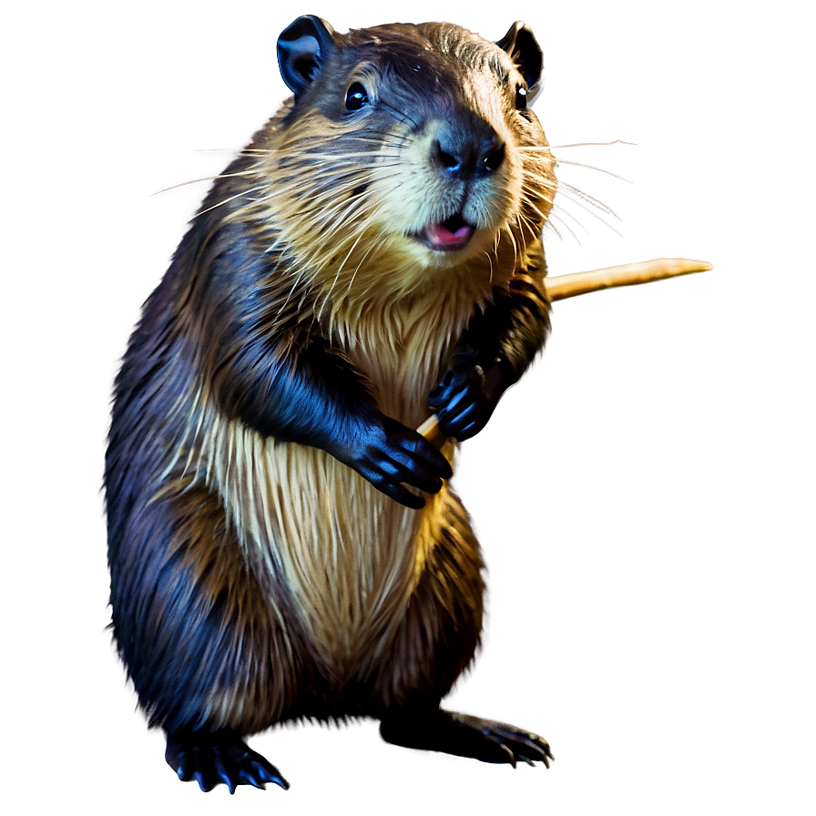 Beaver By Moonlight Png Qej31 PNG Image