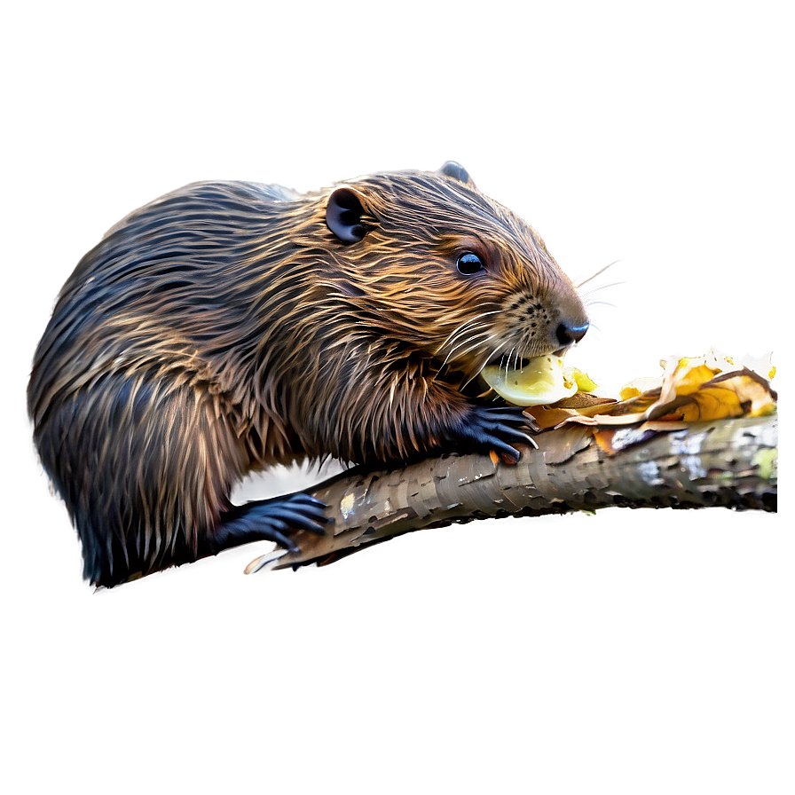 Beaver Feeding On Bark Png 05242024 PNG Image