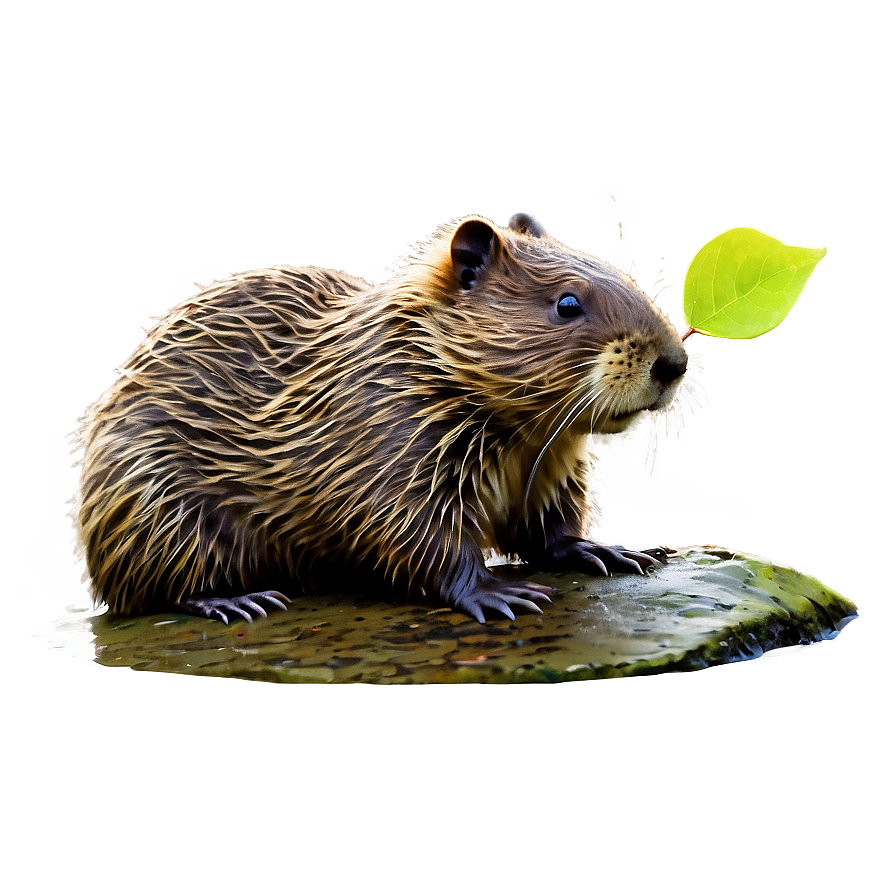 Beaver With Leaf Png Grs65 PNG Image