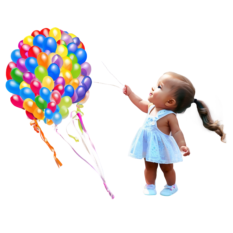 Bebe With Balloons Png 91 PNG Image