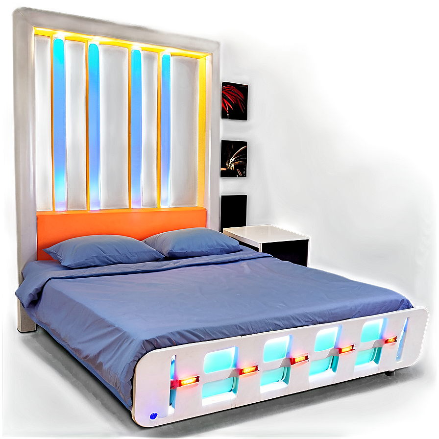 Bed Frame With Led Lights Png 05042024 PNG Image