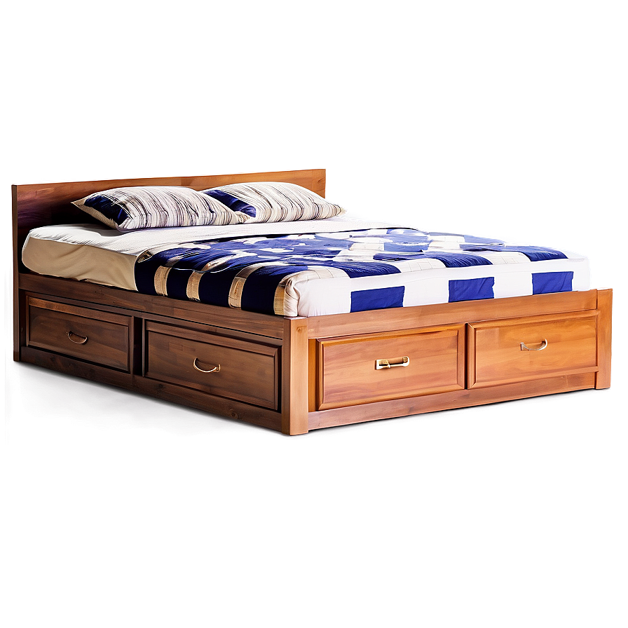 Bed With Drawers Underneath Png 71 PNG Image