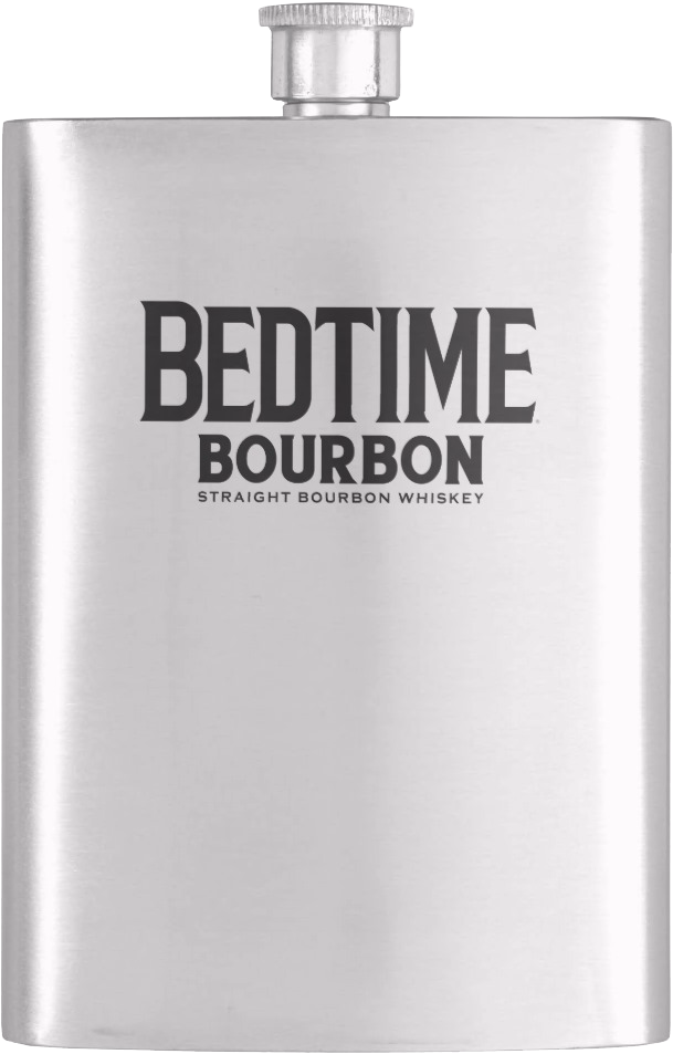 Bedtime Bourbon Whiskey Flask PNG Image