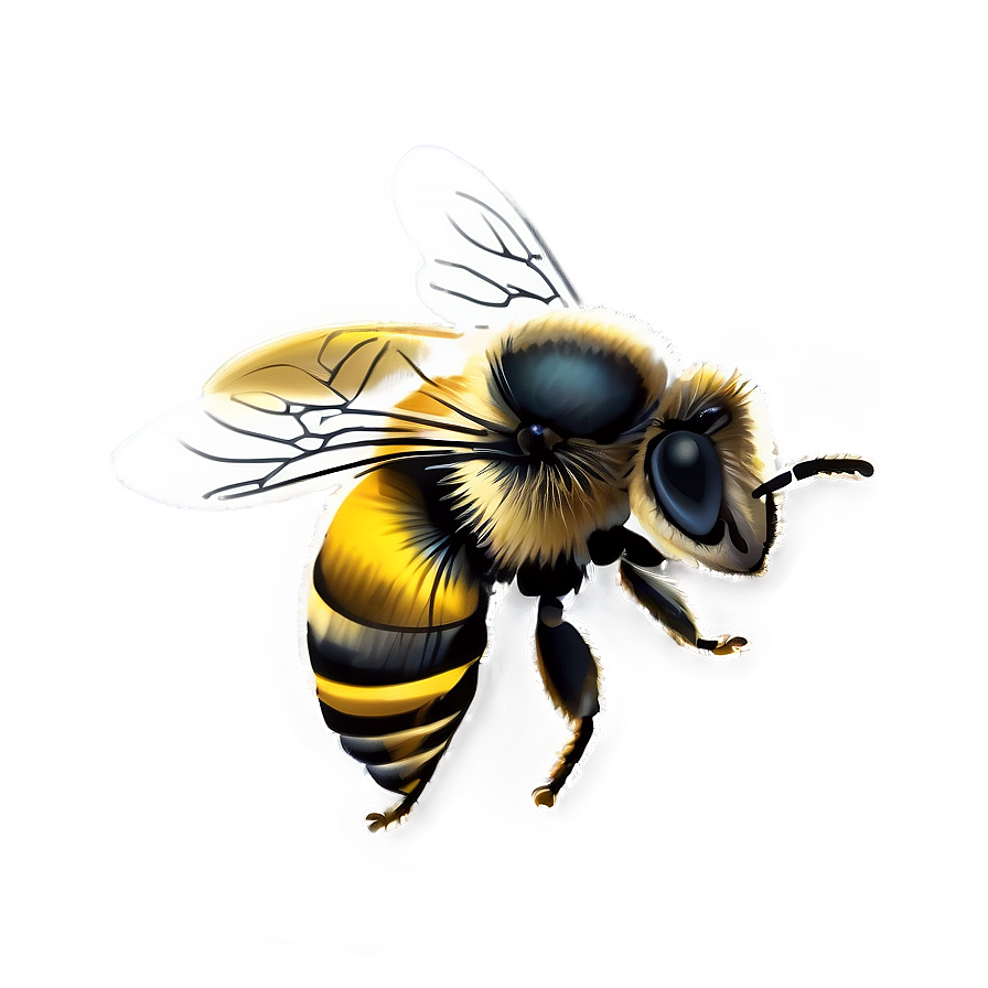 Bee And Pollen Png 43 PNG Image