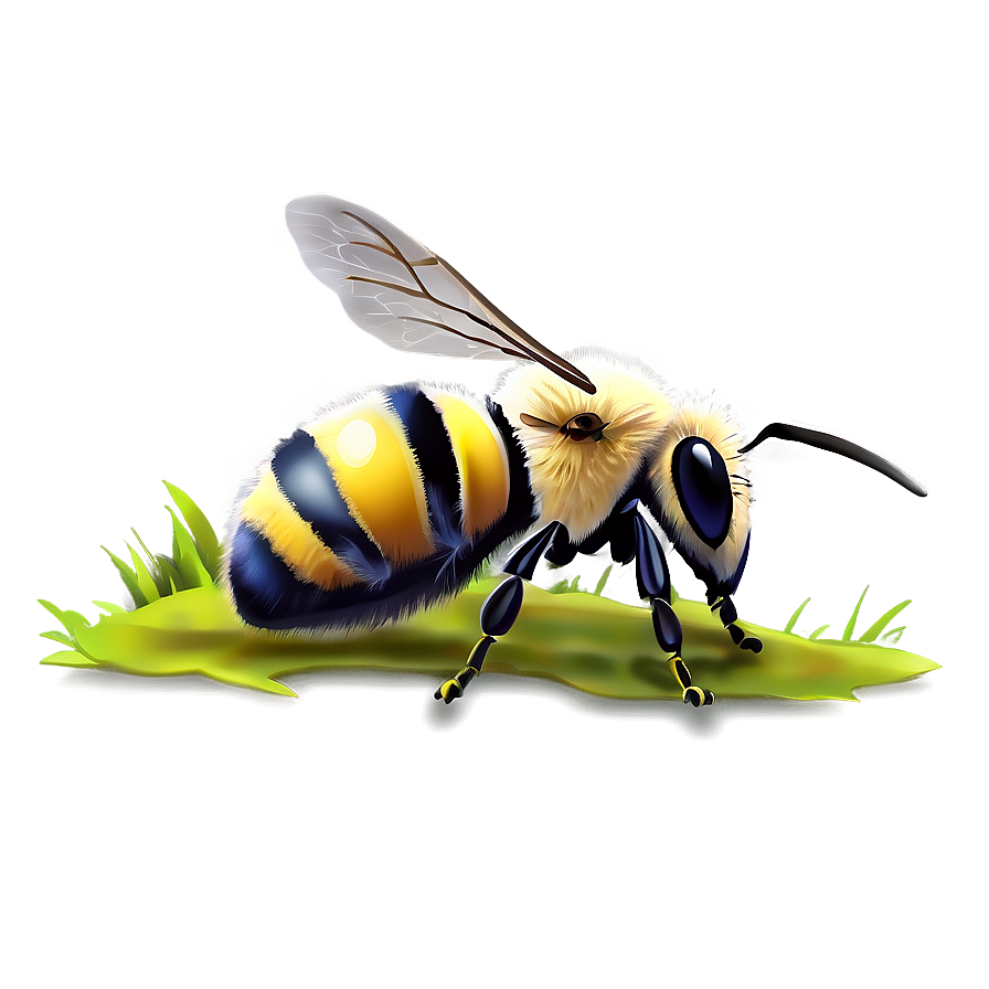 Bee Artwork Png 72 PNG Image