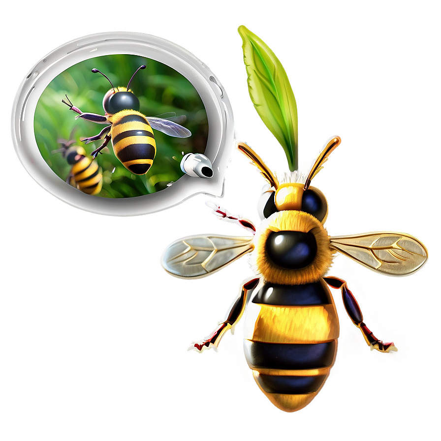 Bee In Flight Png 05232024 PNG Image