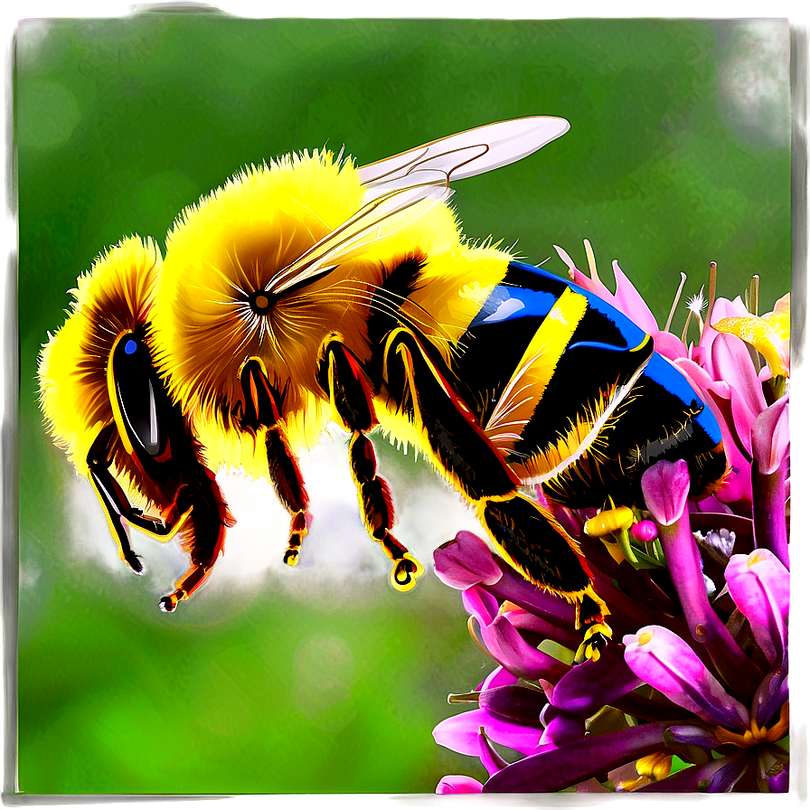 Bee Landscape Png Eqw42 PNG Image