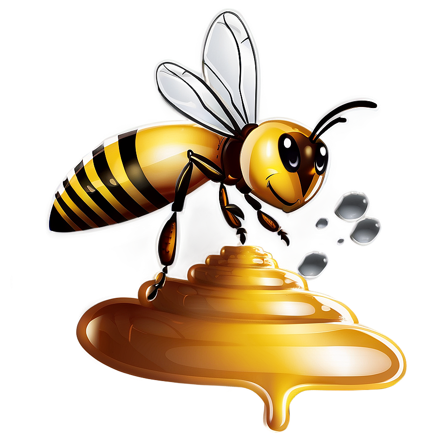 Bee Making Honey Png 06252024 PNG Image