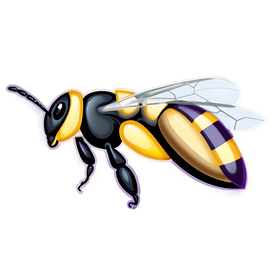 Bee With Stripes Png Gti PNG Image