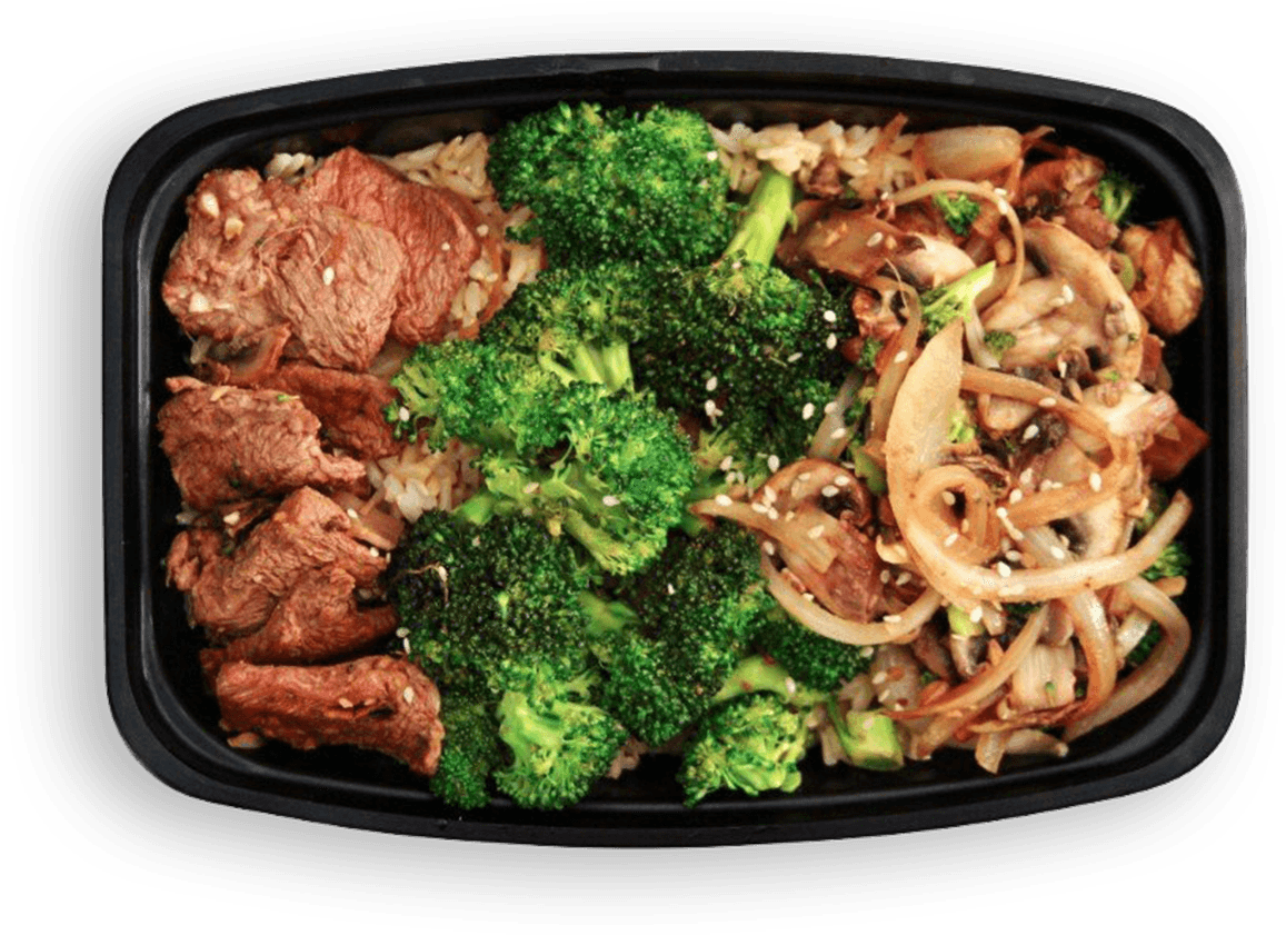 Beef Broccoli Stir Fry Meal Prep PNG Image