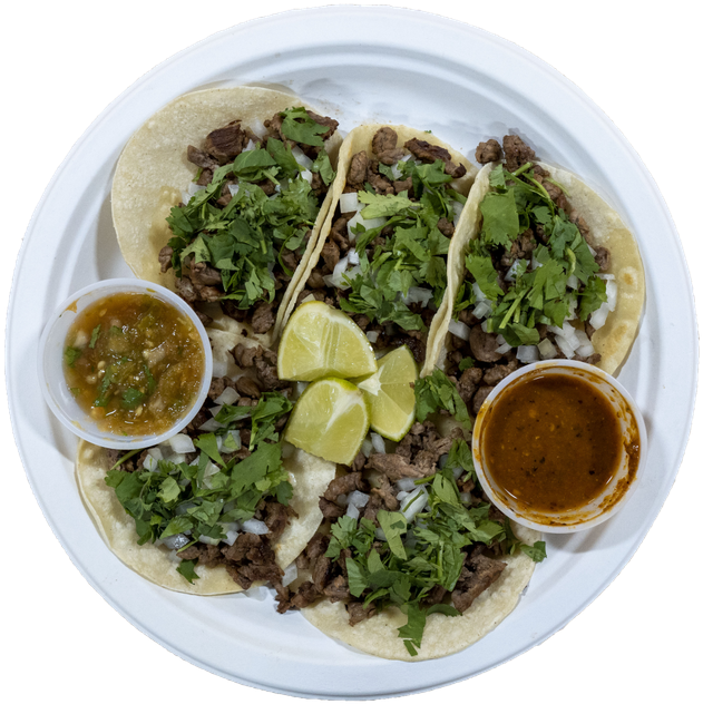 Beef Tacos With Salsaand Lime PNG Image