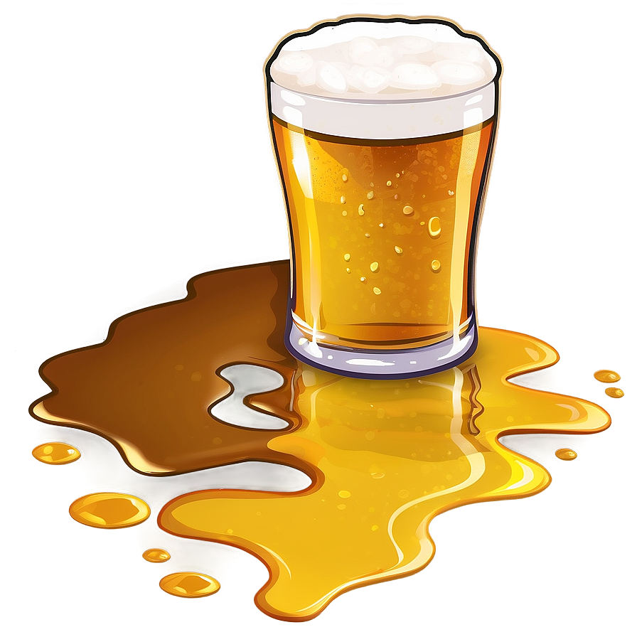 Beer Spill Clipart Png Ibl66 PNG Image