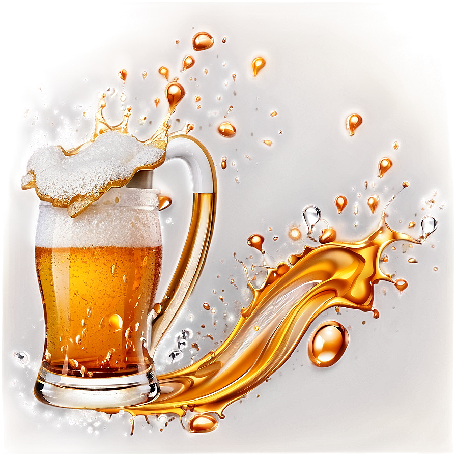 Beer Splash Effect Png 06282024 PNG Image