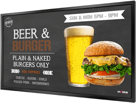 Beerand Burger Promotion Ad PNG Image