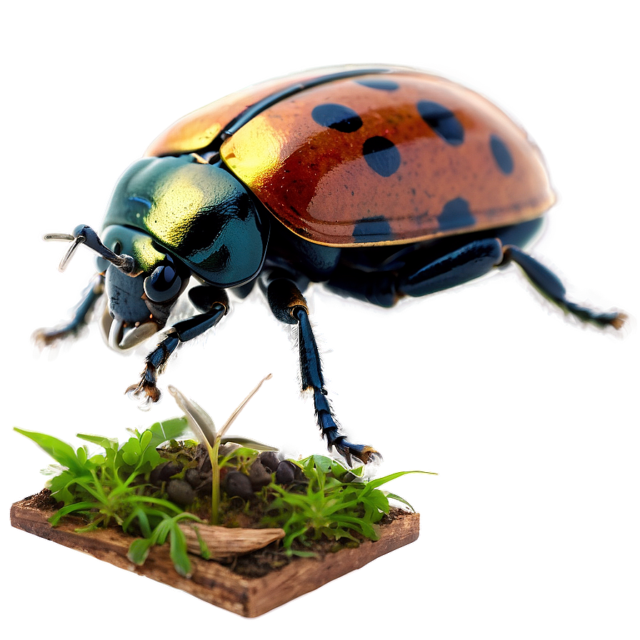 Beetle In Habitat Illustration Png 05242024 PNG Image